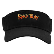 Road Trip Time Embroidered Cotton Twill Sun Visor - Black OSFM