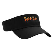 Road Trip Time Embroidered Cotton Twill Sun Visor - Black OSFM