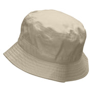 Couple On The Moon Embroidered Bucket Hat - Natural OSFM