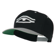 All Seeing Eye Embroidered Flat Bill Cap