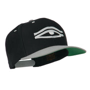 All Seeing Eye Embroidered Flat Bill Cap