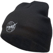 NASA Logo Outline Embroidered Short Beanie