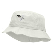 Chef Embroidered Bucket Hat - White OSFM