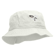 Chef Embroidered Bucket Hat - White OSFM