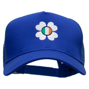 Happy Irish Five Panels Pro Style Trucker Mesh Cap - Royal OSFM