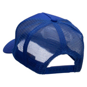 Happy Irish Five Panels Pro Style Trucker Mesh Cap - Royal OSFM