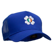 Happy Irish Five Panels Pro Style Trucker Mesh Cap - Royal OSFM