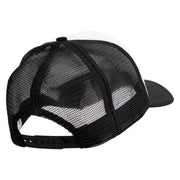 Gorilla Wear Glasses Embroidered Summer Foam Mesh Trucker Cap - Black-White OSFM