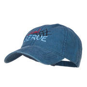 Ace Serve Volleyball Embroidered Washed Cap