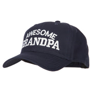 Awesome Grandpa Embroidered Solid Cotton Pro Style Cap