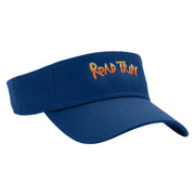 Road Trip Time Embroidered Cotton Twill Sun Visor - Royal OSFM