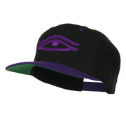 All Seeing Eye Embroidered Flat Bill Cap