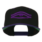 All Seeing Eye Embroidered Flat Bill Cap