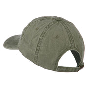 Alaska State Map Embroidered Washed Cap