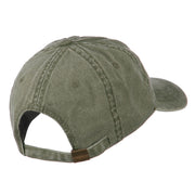 Alaska State Map Embroidered Washed Cap