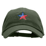 American Star Embroidered Made in USA Unstructured Washed Twill Cap