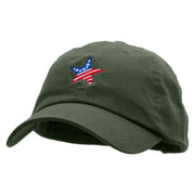 American Star Embroidered Made in USA Unstructured Washed Twill Cap