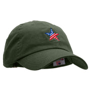 American Star Embroidered Made in USA Unstructured Washed Twill Cap