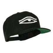 All Seeing Eye Embroidered Flat Bill Cap