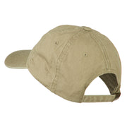 Alaska State Map Embroidered Washed Cap