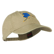 Alaska State Map Embroidered Washed Cap