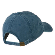 Alaska State Map Embroidered Washed Cap