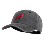 Cardinal Iron on Patched Unstructured Pigment Dyed Cotton Cap - Black OSFM