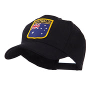 Asia Australia and Other Flag Shield Patch Cap