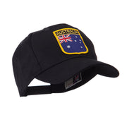 Asia Australia and Other Flag Shield Patch Cap