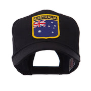 Asia Australia and Other Flag Shield Patch Cap