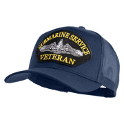 Submarine Service Veteran Patched Solid Cotton Twill Mesh Prostyle Cap - Navy OSFM