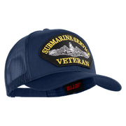 Submarine Service Veteran Patched Solid Cotton Twill Mesh Prostyle Cap - Navy OSFM