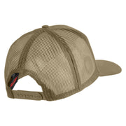 1st Marine Division Patched Solid Cotton Twill Mesh Prostyle Cap - Khaki OSFM