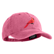 Cardinal Iron on Patched Unstructured Pigment Dyed Cotton Cap - Pink OSFM