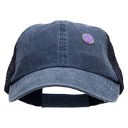 Tiny Tennis Ball Patched Washed Trucker Cap