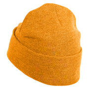 Animal Paw Print Iron on Patched 12 Inch Long Knitted Beanie - Yellow OSFM