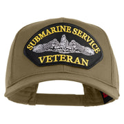 Submarine Service Veteran Patched Solid Cotton Twill Mesh Prostyle Cap - Khaki OSFM