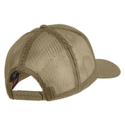 Submarine Service Veteran Patched Solid Cotton Twill Mesh Prostyle Cap - Khaki OSFM