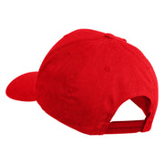 Fly White Patched Retro Cotton Blend Snapback Cap - Red OSFM