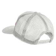1st Marine Division Patched Solid Cotton Twill Mesh Prostyle Cap - White OSFM