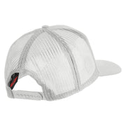 1st Marine Division Patched Solid Cotton Twill Mesh Prostyle Cap - White OSFM