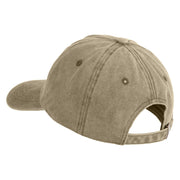 Cardinal Iron on Patched Unstructured Pigment Dyed Cotton Cap - Khaki OSFM