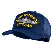 Submarine Service Veteran Patched Solid Cotton Twill Mesh Prostyle Cap - Royal OSFM
