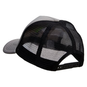 Christmas Decoration and Ball Embroidered Summer Foam Mesh Trucker Cap - Grey-Black OSFM