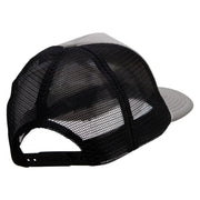 Christmas Decoration and Ball Embroidered Summer Foam Mesh Trucker Cap - Grey-Black OSFM