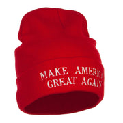 Make America Great Again Embroidered Long Beanie