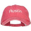 Austin Embroidered Washed Buckled Cap