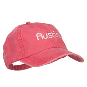 Austin Embroidered Washed Buckled Cap