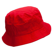 Moon Butterfly Embroidered Bucket Hat - Red OSFM