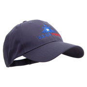 US Air Force Embroidered Low Profile Organic Cotton Cap - Navy OSFM